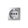 SIMON 82 Pokrywa gniazda pojedynczego schuko z przesłonami aluminium 82041-93 KONTAKT SIMON