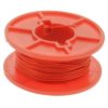 Przewód; montażowy; Kynar 50m; 1 żyła; drut; Cu; srebrzony; 0,25mm; czerwony; PVDF; kynar; max +135°C; 300V; szpula 50m; Weiyang