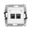 Mini Mechanizm Gniazda Komputerowego Podwójnego 2Xrj45, Kat. 7, Ekranowane,...