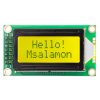 Wyświetlacz LCD 2x8 znaków zielony HD44780
