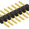 Pin header, 8 pole, pitch 2.54 mm, straight, black, 10050218
