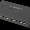 UA0141A LogiLink USB 2.0 hub, 4-port with power supply unit, metal