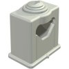 Grip ISO clamp, 1-fold, max. bundle Ø 34 mm, PS, light gray, (L x W x H) 48 x 22 x 59 mm, 2105055