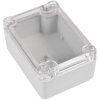 ABS/PC enclosure, (L x W x H) 88.2 x 64.3 x 41.65 mm, transparent/light gray (RAL 7035), IP65, BYB-3-90H0057