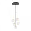 Lampa wisząca z czarno-złotymi elementami NILOS 5xG9 5943 TK Lighting