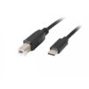 Przewód USB typu C - USB typu B 1,8m Czarny Ferryt Lanberg