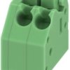 PCB terminal, 2 pole, pitch 3.5 mm, AWG 24-16, 8 A, spring-clamp connection, green, 1985195
