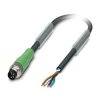 Phoenix Contact Kabel siłownika czujnika Złącze A Prosty 4 długość 1.5 m Rodzaj A Męski Złącze B Niezakończony 4