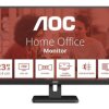 AOC Essential-line 24E3UM Monitor EEK E (A - G) 61 cm (24 cal) 1920 x 1080 px 16:9 4 ms HDMI, DisplayPort, gniazdo słuch
