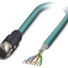 Kabel Ethernet Cat5 długość 2m Z zakończeniem Phoenix Contact