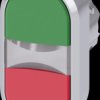3SU1050-3AB42-0AA0 SIRIUS ACT twin push button, Ø 22 green-red