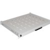 Wysuwana półka do szaf rack 19 350mm szara lanberg (1u/445x350mm udźwig do 35kg, montaż 4 punktowy) AK-1020-S