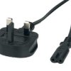 Przewód Zasilający Wielka Brytania Ac-Uk Iec C7- Posac-C7uk18bk Czarny 1,8M