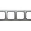 IMPRESJA METALIK Ramka 4 poczwórna do wyłączników IP44 srebro RH-4Y/18 OSPEL