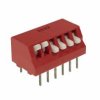 Dip switch x6 kątowy czerwony