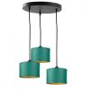 Lampa wisząca nowoczesna abażur 3x E27 FLOW GREEN