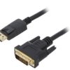 Kabel DisplayPort wtyk,DVI-D (24+1) wtyk, PVC, Full HD 1080p, dł. przewodu: 1m CC-DPM-DVIM-1M