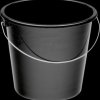 Household bucket 5 l black