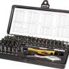 Bity Wiha Micro-Bit-Set 65-tlg.m.Ratsche Schlitz/PH/6-kant in+auß/T/Pen 39971, 65 szt.