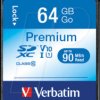 44024 SDXC 64-GB memory card, Verbatim, Class 10 - U1