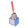 5646AB-21+U646 APEM Red Long Lever On-On Miniature Toggle Switch DPDT