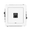 DECO Gniazdo komputerowe RJ45 kat.7 ekranowane 8-stykowy bez p.opis. biały DGKBO-9 KARLIK