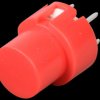 Push button, switching voltage: 100 V, round, red