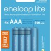 Akumulatorki Panasonic Eneloop Lite NEW R03 AAA 550mAh BK-4LCCE/4BE (blister) - 4 sztuki
