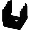 Finger shaped heatsink, (L x W x H) 19 x 20.5 x 19.5 mm, 21 K/W, black anodized, FK 230 SA L 1