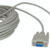 D-sub cable, 15 m Beige 9-Pin M/F