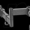 ICA-LCD-110BK Monitor bracket, one display, 17