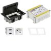 KONTAKT SIMON FLOOR BOX puszka podłogowa 1x gniazdo pojedyncze z/u + 1x gniazdo USB ładowania podwójne + kaseta do wylewki