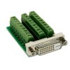 Przejściówka złącze A D-Sub 25-stykowe żeńskie złącze B Blok zacisków rodzaj A Żeńskie Exsys
