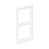 Adapter CIMA pionowy 2x K45 czysta biel 108x52mm