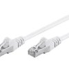 Patch cord F/UTP 5e linka CCA PVC biały 10m 26AWG 93492