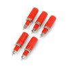 Gniazdo bananowe AL2418 - czerwone - 4mm - 5szt.