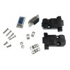Wtyk D-SUB 9 pin + obudowa czarna na kabel / zestaw DB9 RS232