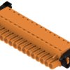Socket header, 15 pole, pitch 5 mm, straight, orange, 1016480000