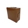 Puszka hermetyczna natynkowa 86x86x40mm 4-wlotowa, z dławikami gumowymi, IP55 zamknięcie na klik, brązowa EDO