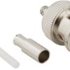 BNC plug 50 Ω, RG-174, RG-188, RG-316, LMR-100A, Belden 7805A, RG-174LL, crimp connection, straight, 031-315-RFX