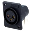 Gniazdo Xlr Żeńskie Pin 3 Kątowe 90 Na Panel Przykręcany Xacf-Pc (Cp300151)