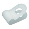 Zacisk kablowy 4.7mm materiał: Nylon 66 Biały Zacisk C