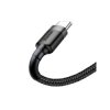 Złącze USB/A wt-wt USB-C 2A 3m QC3.0 BASEUS Cafule szaro-czarny / CATKLF-UG1