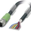 Kabel do czujników/elementów wykonawczych Phoenix Contact SAC-12P-MS/ 5,0-35T SH SCO 1430064, kabel, otwarte końcówki, 1