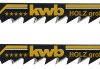 Brzeszczoty do wyrzynarek, do obróbki drewna, HCS kwb 620420 2 szt.