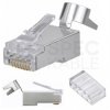 Wtyk modularny RJ45 8P8C kat.6A kat.7 kat.7A (drut linka 24-23AWG) ekranowany FTP STP przelotowy NEKU WORECZEK 50szt.