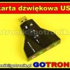 Karta dźwiękowa USB / AUDIO 3D / Vitrual 7.1CH / FullDuplex