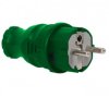 Wtyczka IP44 F-ELEKTRO gumowa NOVA zielona F6.0357