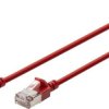 kabel LAN Digitus DK-1632-A-003S-R, 1 szt., RJ45, CAT 6a, F/FTP, 0.3 m, czerwony