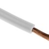 Przewód montażowy 1mm2 Biały RS PRO 600 V dł. 30m 57/0,15 mm +100°C